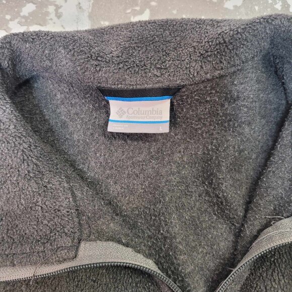 2495 Columbia Texas A&M Full Zip Fleece Jacket Gray Men's Large - Picture 4 of 6